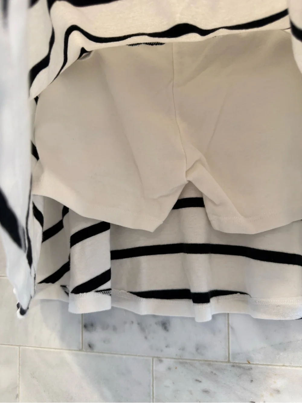 Gymboree striped skirt (with built-in under shorts)